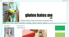 Desktop Screenshot of glutenhatesme.com